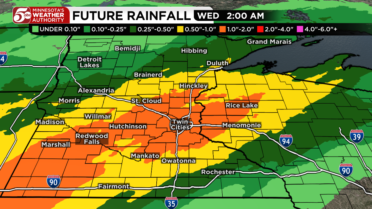 Rainy start to week, warmer days return — KSTP 5, Eagan Community news