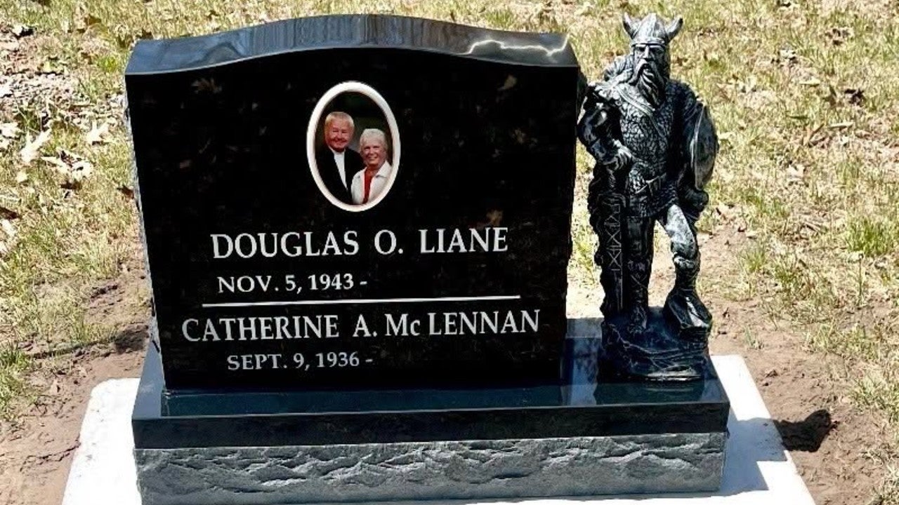 Minnesota couple seeking stolen Viking statue taken from Garrison Cemetery headstone — KSTP 5, Eagan Community news