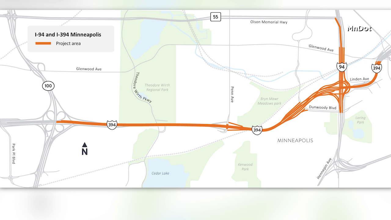 Eastbound I-394 in Minneapolis closing all weekend for highway repairs — KSTP 5, Eagan Business news