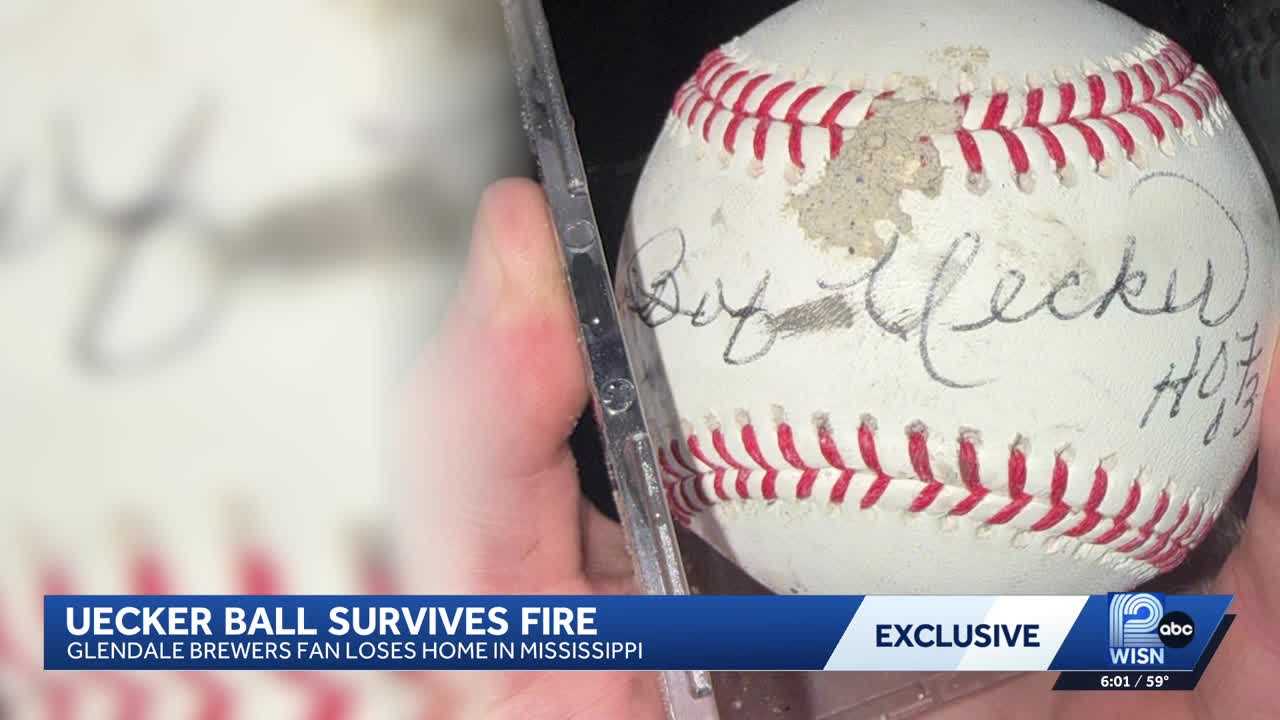 Cherished baseball signed by Bob Uecker survives Mississippi fire — WISN 12 Milwaukee, Eagan Community news