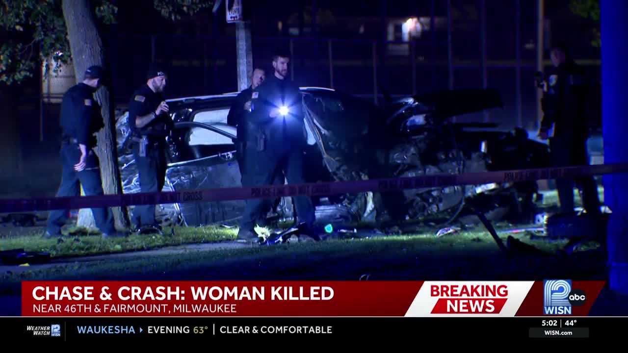 Woman killed after police chase from Germantown ends in Milwaukee crash — WISN 12 Milwaukee, Eagan Community news