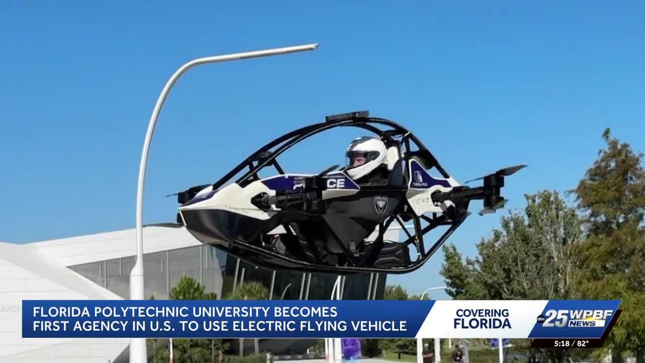 Florida Polytechnic University develops electric flying vehicle for police emergencies — WPBF West Palm Beach, Eagan Community news