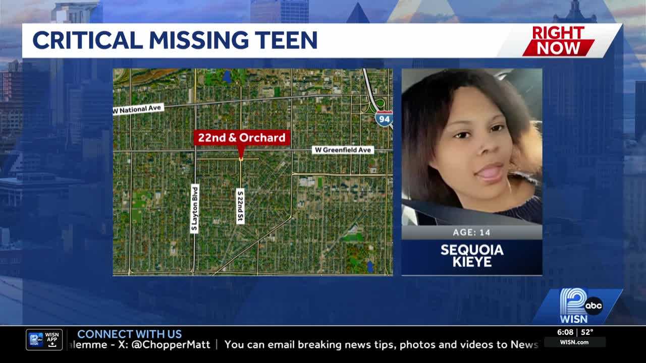 Critically missing 14-year-old Milwaukee girl found safe — WISN 12 Milwaukee, Eagan Community news