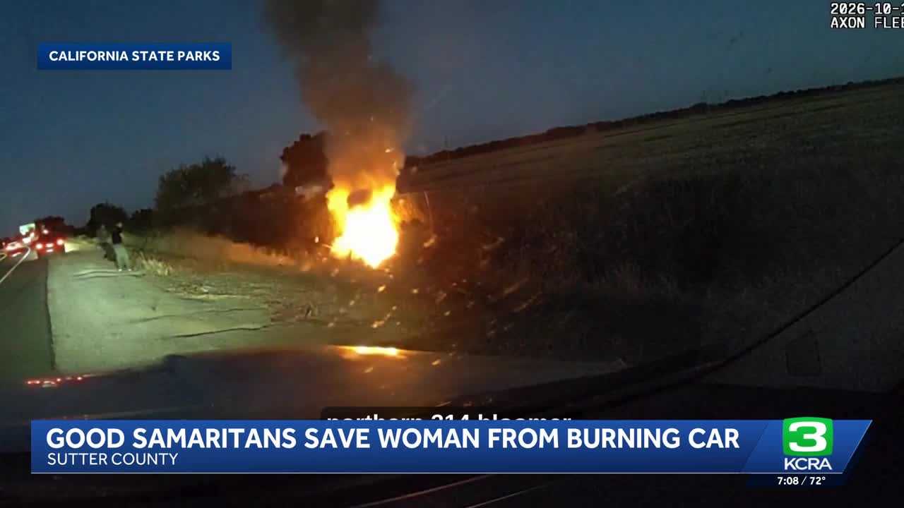 Officers rescue woman from burning car — WESH 2 Orlando, Eagan Community news