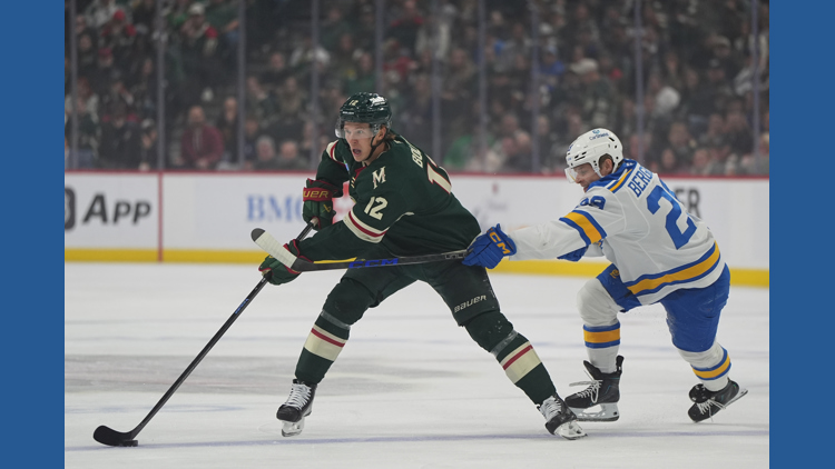 Matt Boldy has 5th career hat trick and Wild beat Blues 5-4 — KARE 11 Sports, Eagan Sports news